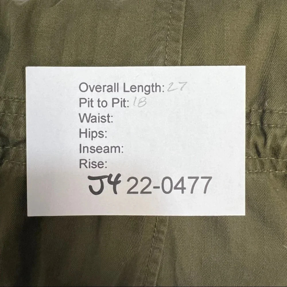 Talbots Cotton Cargo Safari Jacket Green S Lightwight - Picture 5 of 5